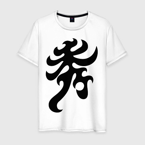 Мужская футболка Японский иероглиф - Элегантность / Белый – фото 1