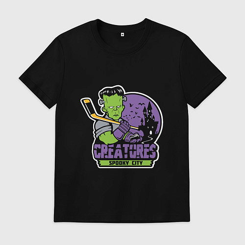 Мужская футболка Spooky city / Черный – фото 1