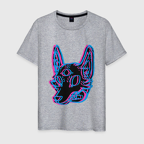 Мужская футболка Space Coyote / Меланж – фото 1