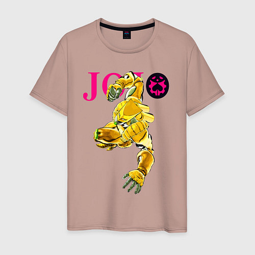 Мужская футболка The World - stand of Dio Brando - Jojo / Пыльно-розовый – фото 1