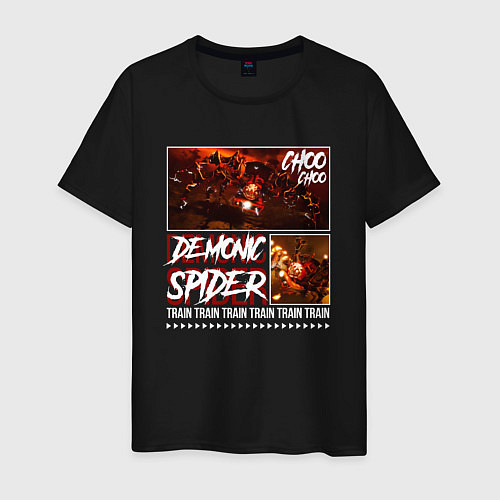 Мужская футболка Choo choo demonic rtain / Черный – фото 1