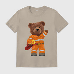 Мужская футболка Пожарный медведь