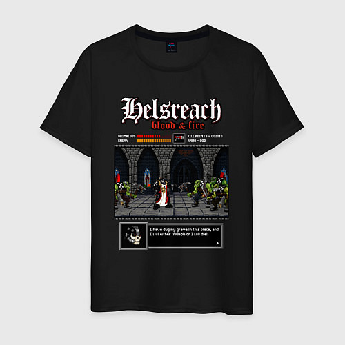Мужская футболка Helsreach: blood & fire / Черный – фото 1