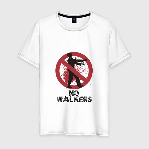 Мужская футболка No walkers / Белый – фото 1