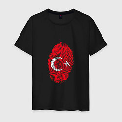 Футболка хлопковая мужская Отпечаток Турции, цвет: черный