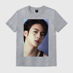 Футболка хлопковая мужская Handsome Jin, цвет: меланж