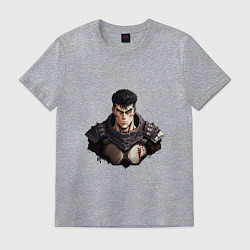 Футболка хлопковая мужская Персонажа Гатс, цвет: меланж