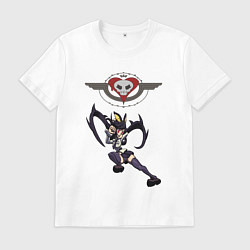 Футболка хлопковая мужская Филия и логотип игры, цвет: белый