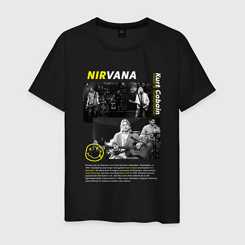 Мужская футболка Nirvana About a Girl / Черный – фото 1