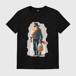 Мужская футболка Дочка и отец вместе