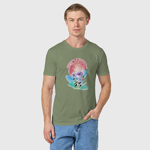 Мужская футболка Цветы и женская рука / Авокадо – фото 3
