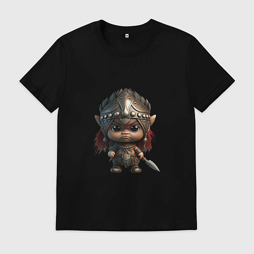 Мужская футболка Воинственная амазонка / Черный – фото 1