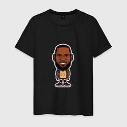 Футболка хлопковая мужская Lakers - James, цвет: черный