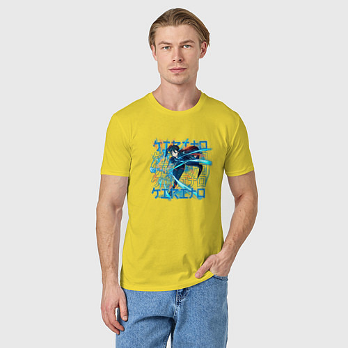 Мужская футболка Кирито в сражении / Желтый – фото 3