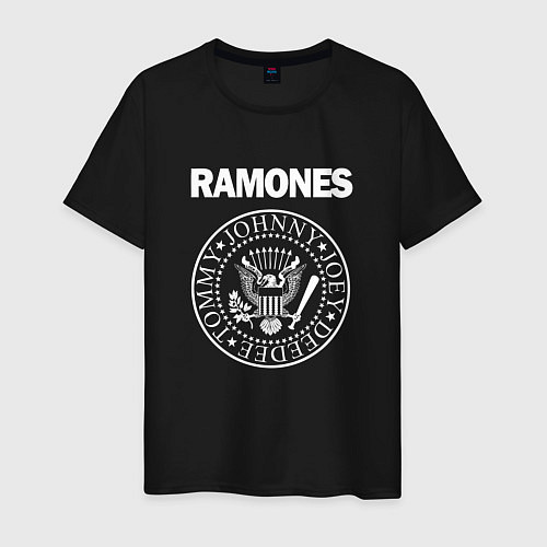 Мужская футболка Ramones Blitzkrieg Bop / Черный – фото 1