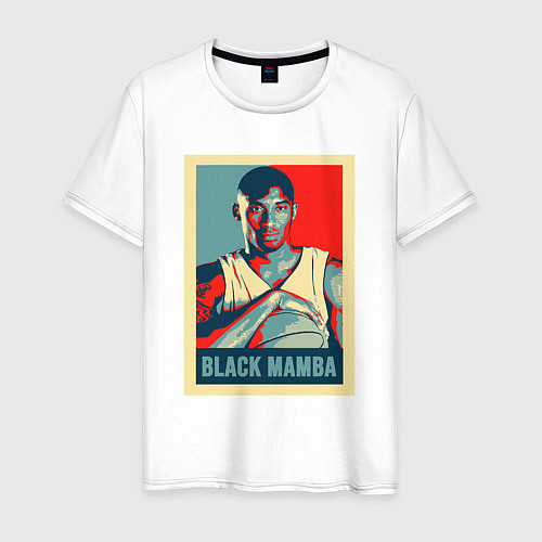 Мужская футболка Black mamba poster / Белый – фото 1