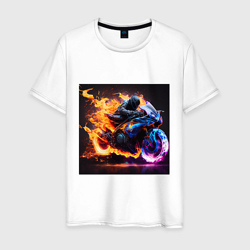 Мужская футболка Огненный suzuki / Белый – фото 1