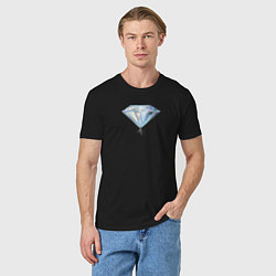 Футболка хлопковая мужская Бриллиант Diamond, цвет: черный — фото 2
