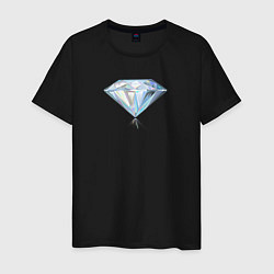 Футболка хлопковая мужская Бриллиант Diamond, цвет: черный