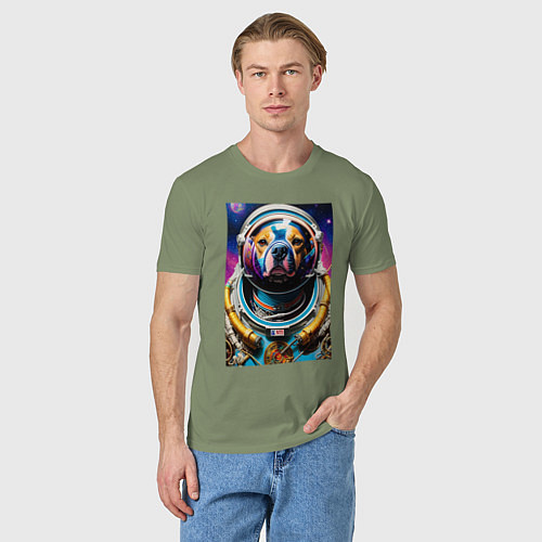 Мужская футболка Стаффорд командир космического корабля / Авокадо – фото 3