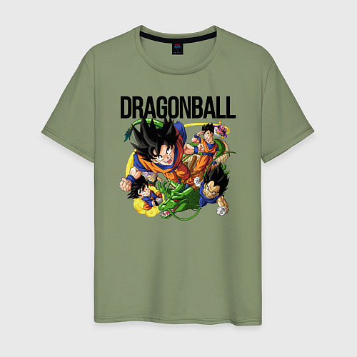 Мужская футболка Гоку из Dragonball / Авокадо – фото 1