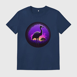 Мужская футболка Аист в неоне