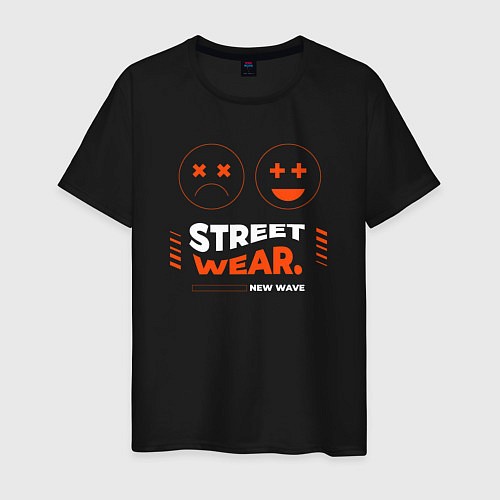 Мужская футболка Street wear / Черный – фото 1