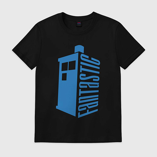 Мужская футболка Fantastic tardis / Черный – фото 1