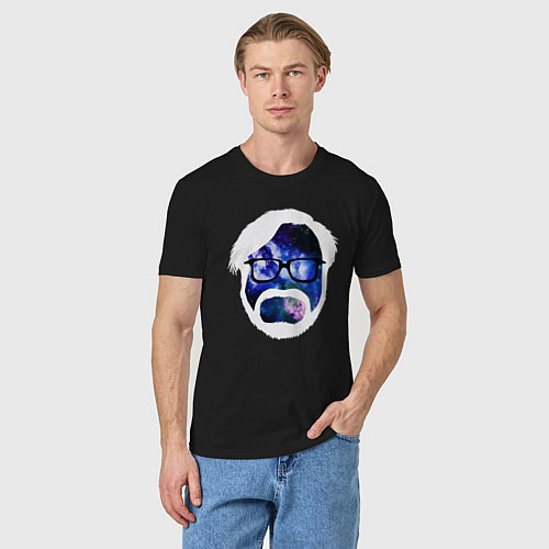 Мужская футболка Космический Миядзаки / Черный – фото 3