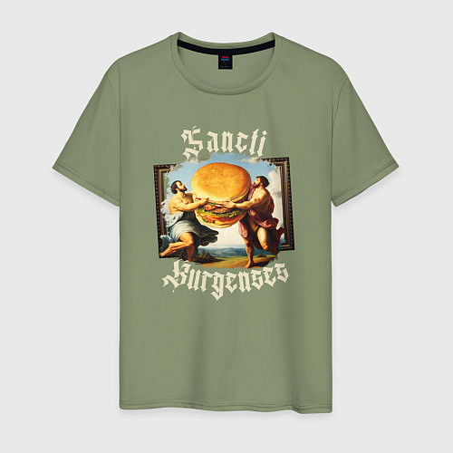 Мужская футболка Античный бургер / Авокадо – фото 1