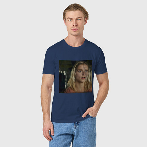 Мужская футболка Шершни Лора Ли / Тёмно-синий – фото 3