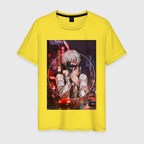 Мужская футболка Tokio Ghoul / Желтый – фото 1