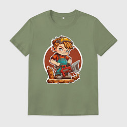 Мужская футболка Мальчик-дровоcек