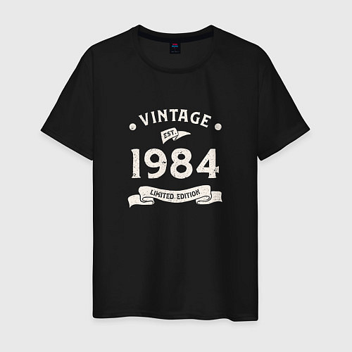 Мужская футболка Винтаж 1984, ограниченный выпуск / Черный – фото 1