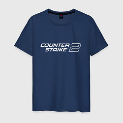 Футболка хлопковая мужская Counter Strike 2, цвет: тёмно-синий
