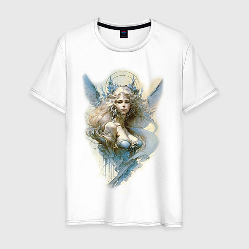 Мужская футболка Царевна-Лебедь ангел - нейросеть / Белый – фото 1