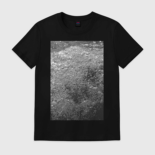 Мужская футболка Чёрные пузыри / Черный – фото 1