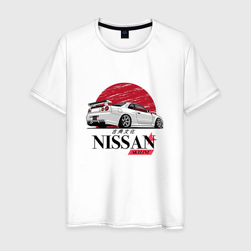 Мужская футболка Nissan Skyline japan / Белый – фото 1