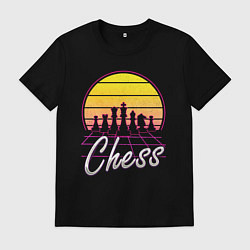 Мужская футболка Шахматы ретро стиль