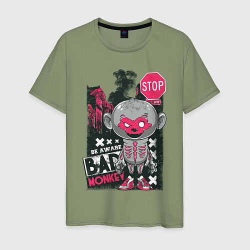 Мужская футболка Bad Monkey / Авокадо – фото 1