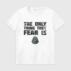 Мужская футболка The only thing they fear is you doom slayer
