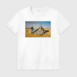 Футболка хлопковая мужская Апофеоз ANIMAX, цвет: белый