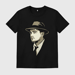 Мужская футболка Дикаприо в шляпе