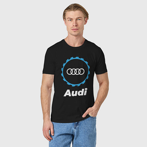 Мужская футболка Audi в стиле Top Gear / Черный – фото 3