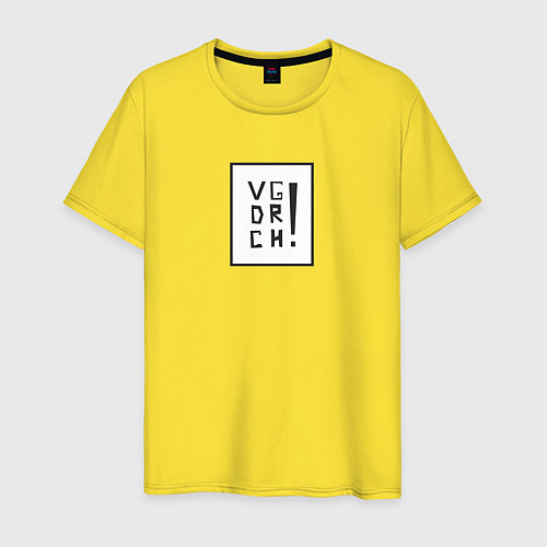 Мужская футболка VGDRCH / Желтый – фото 1