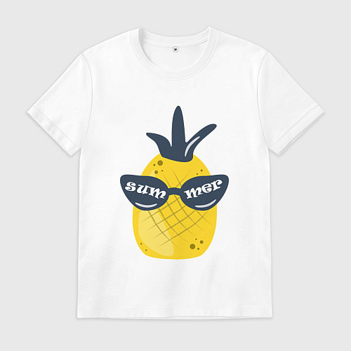 Мужская футболка Солнечный ананас / Белый – фото 1