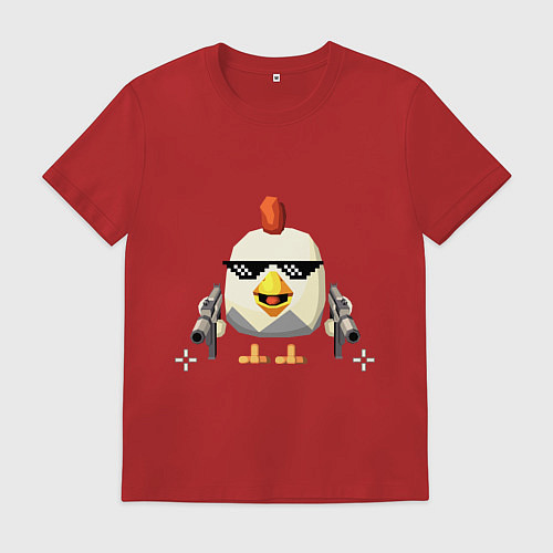 Мужская футболка Чикен Ган / Красный – фото 1