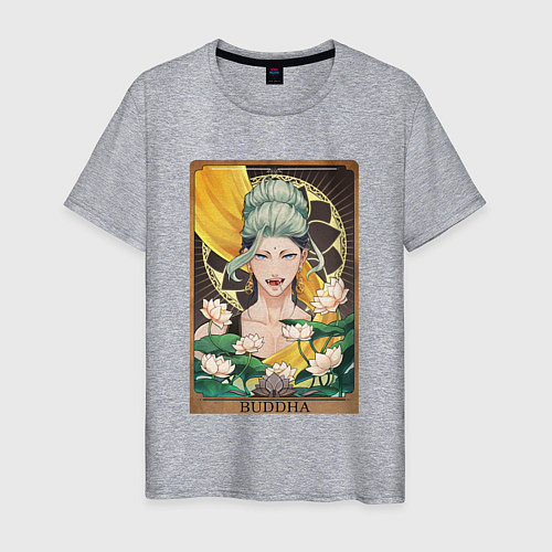 Мужская футболка The Buddha Tarot Card / Меланж – фото 1