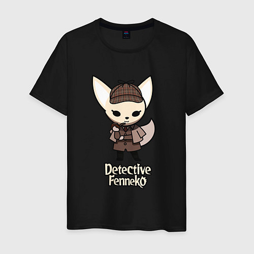 Мужская футболка Detective Fenneko / Черный – фото 1