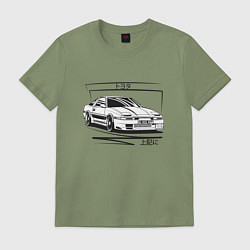 Футболка хлопковая мужская Toyota Supra MK3, цвет: авокадо
